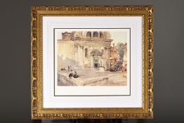 Sir Russell Flint Limited Edition "Campo San Trovaso, Venice"