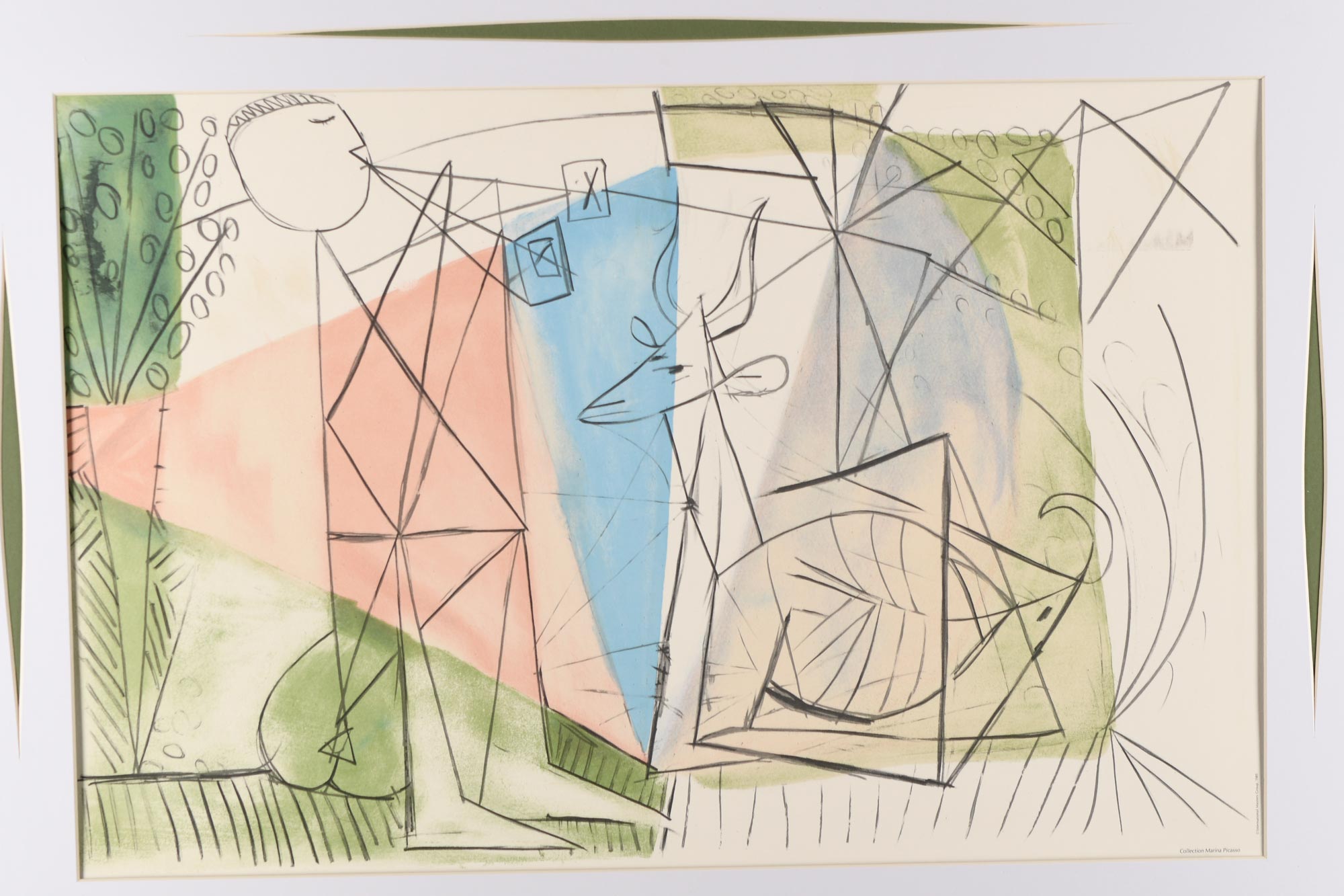 Pablo Picasso Limited Edition Original Lithograph "Joueuer De Flute et Gazelle" - Image 4 of 11