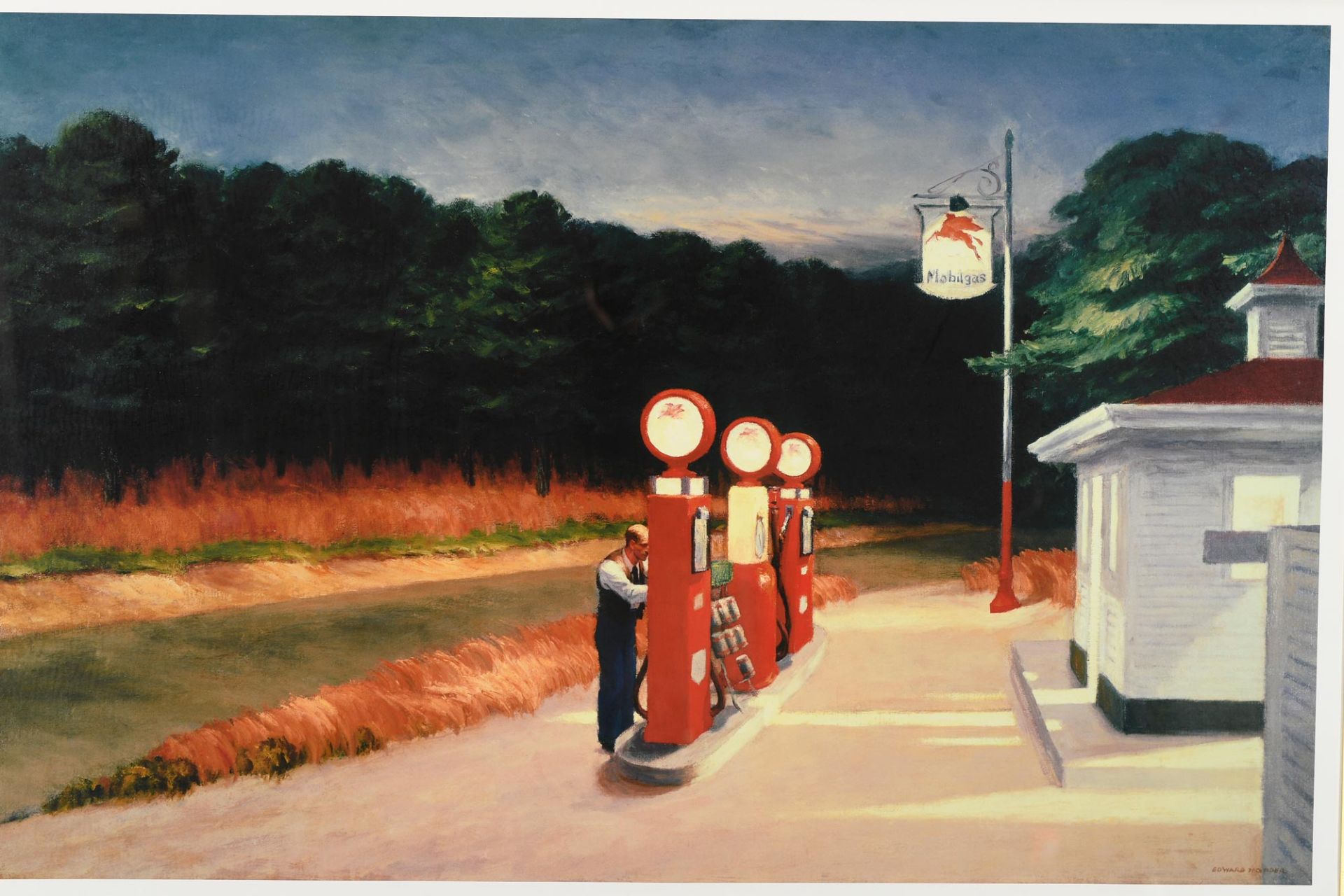 Rare Edward Hopper Limited Edition "Gas, 1940" Certificated. - Image 3 of 10