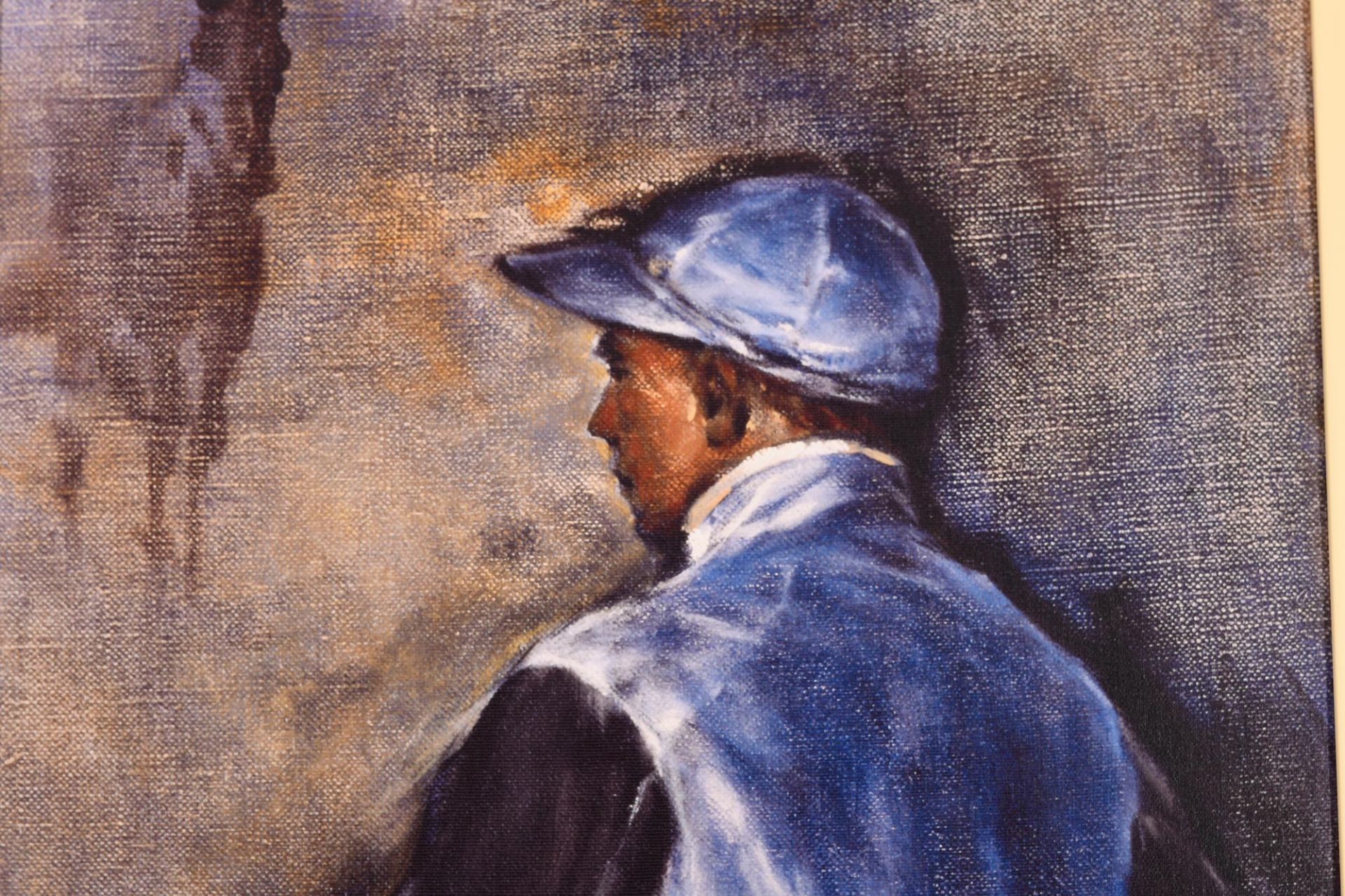 Jay Boyd Kirkman "Jockey in Blue" Canvas Edition - Image 6 of 9