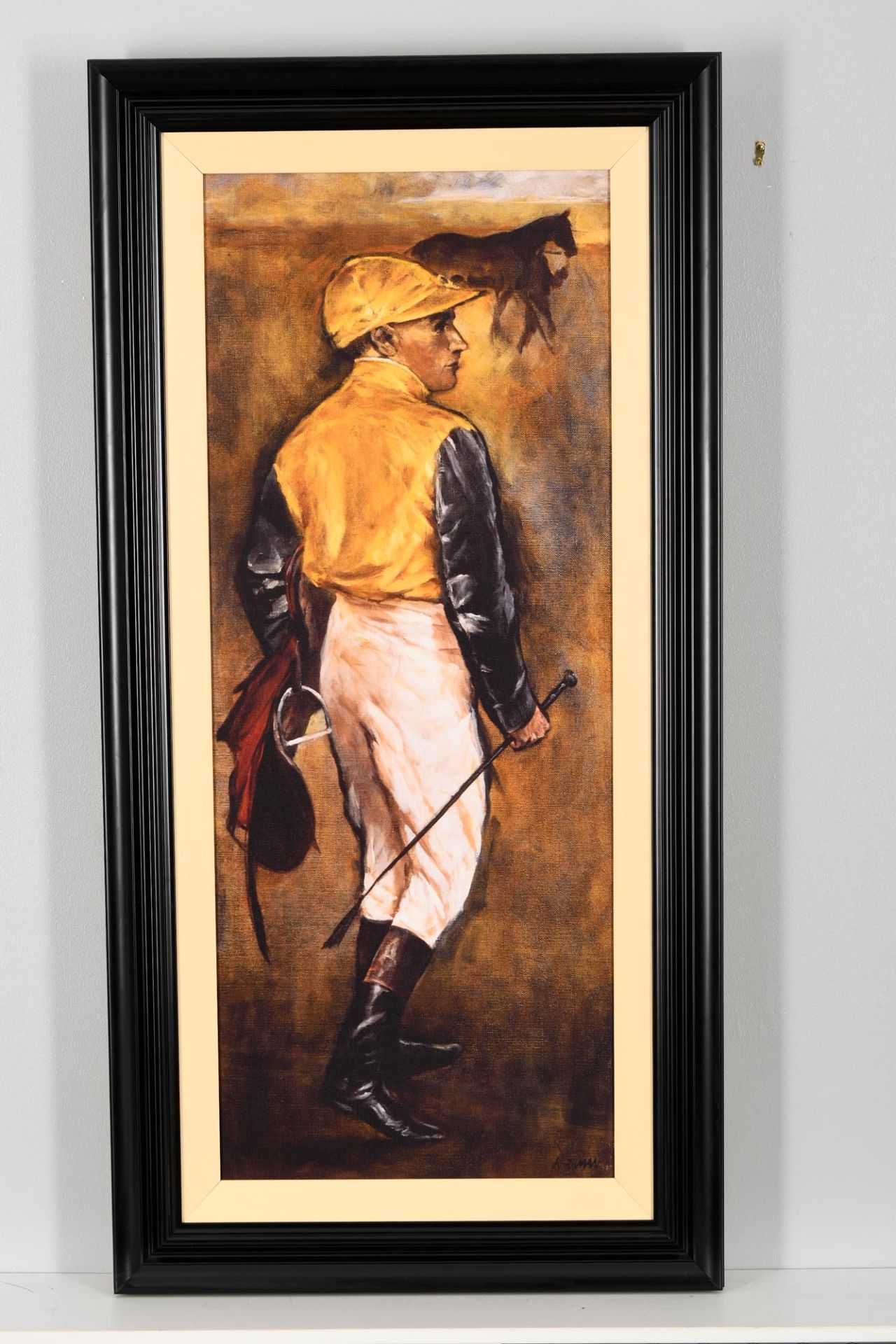 Jay Boyd Kirkman "Jockey in Gold" Canvas Edition