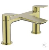 Brand New Boxed Aero Deck Mounted Bath Filler Tap - Brushed Brass RRP £130 **No Vat**