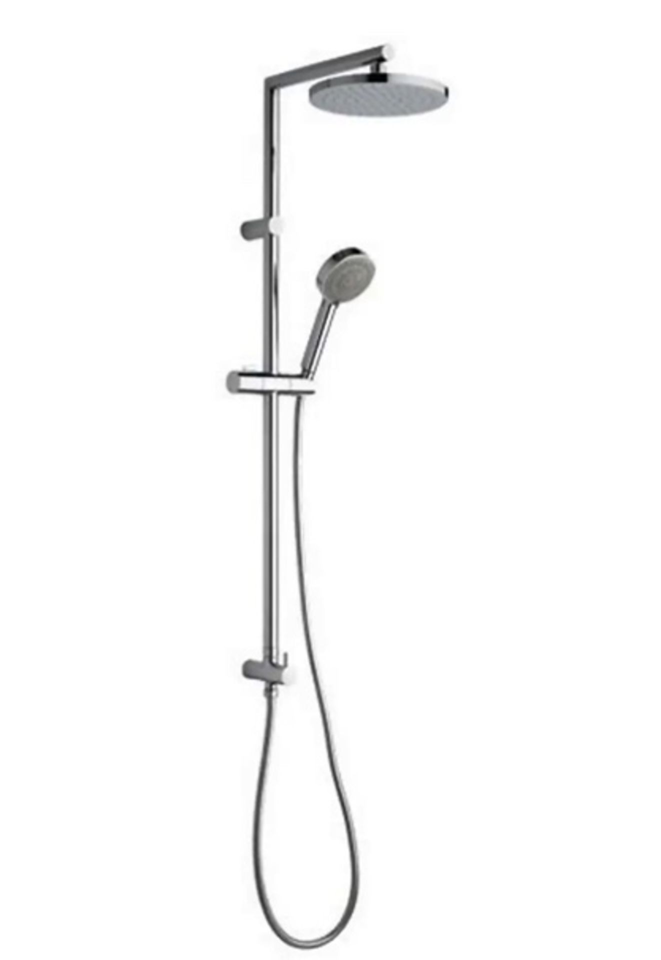 Brand New Boxed Fresh Dual Shower Head & Riser Rail Kit - Chrome RRP £140 **No Vat**