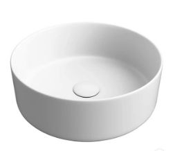 Brand New Boxed House Beautiful Ceramic Washbowl - Matt White RRP £250 **No VAT**
