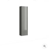 Brand New Boxed House Beautiful ele-ment(s) Tall Wall Mounted Storage Unit - Gloss Grey RRP £190