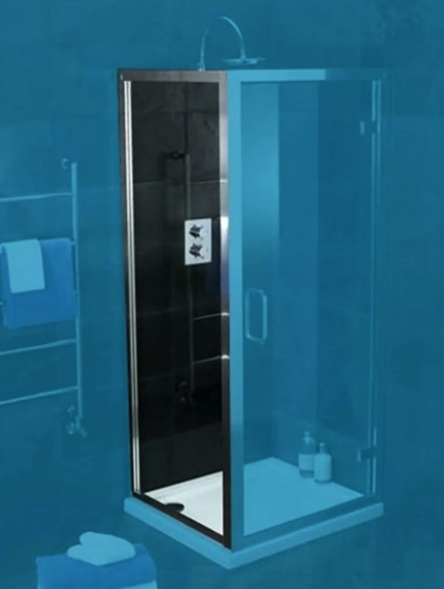 Brand New Boxed Atlas 800mm Shower Enclosure Side Panel RRP £130 **No Vat**