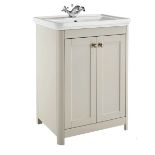 Brand New Boxed Country Living Wicklow 600 Basin Unit with basin - Taupe Grey RRP £565 **No Vat**