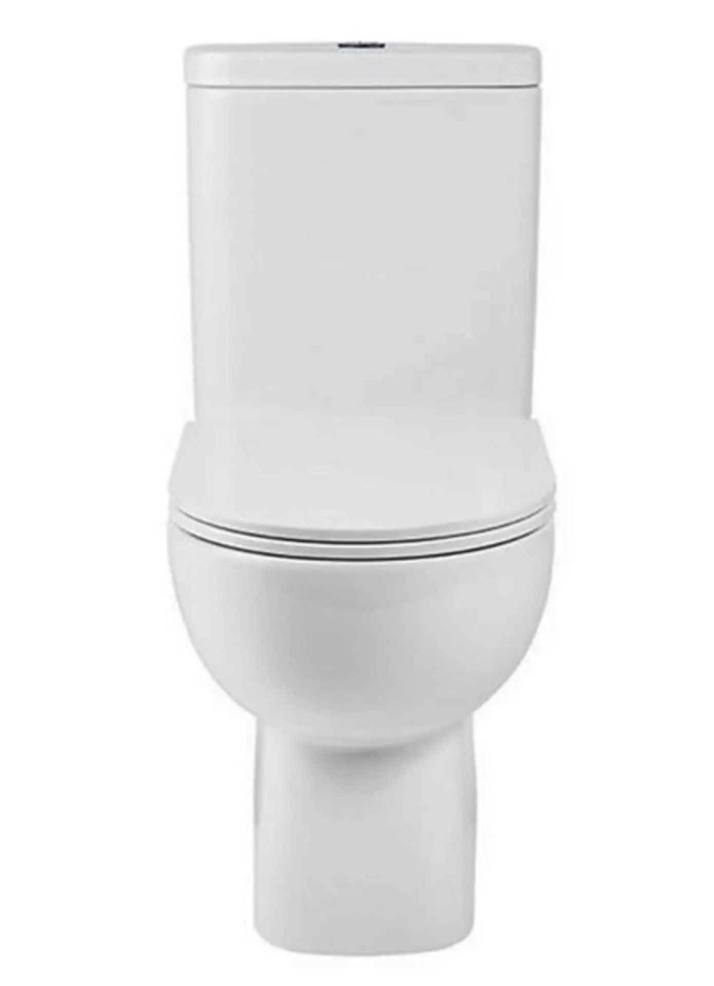 Brand New Boxed Newton Open Back Close Coupled Toilet with Soft Close Toilet Seat RRP £300 **No V...