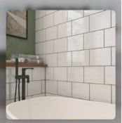Brand New Boxed Large White Bathroom Tiles 7 Sq/m RRP £104 **No Vat**
