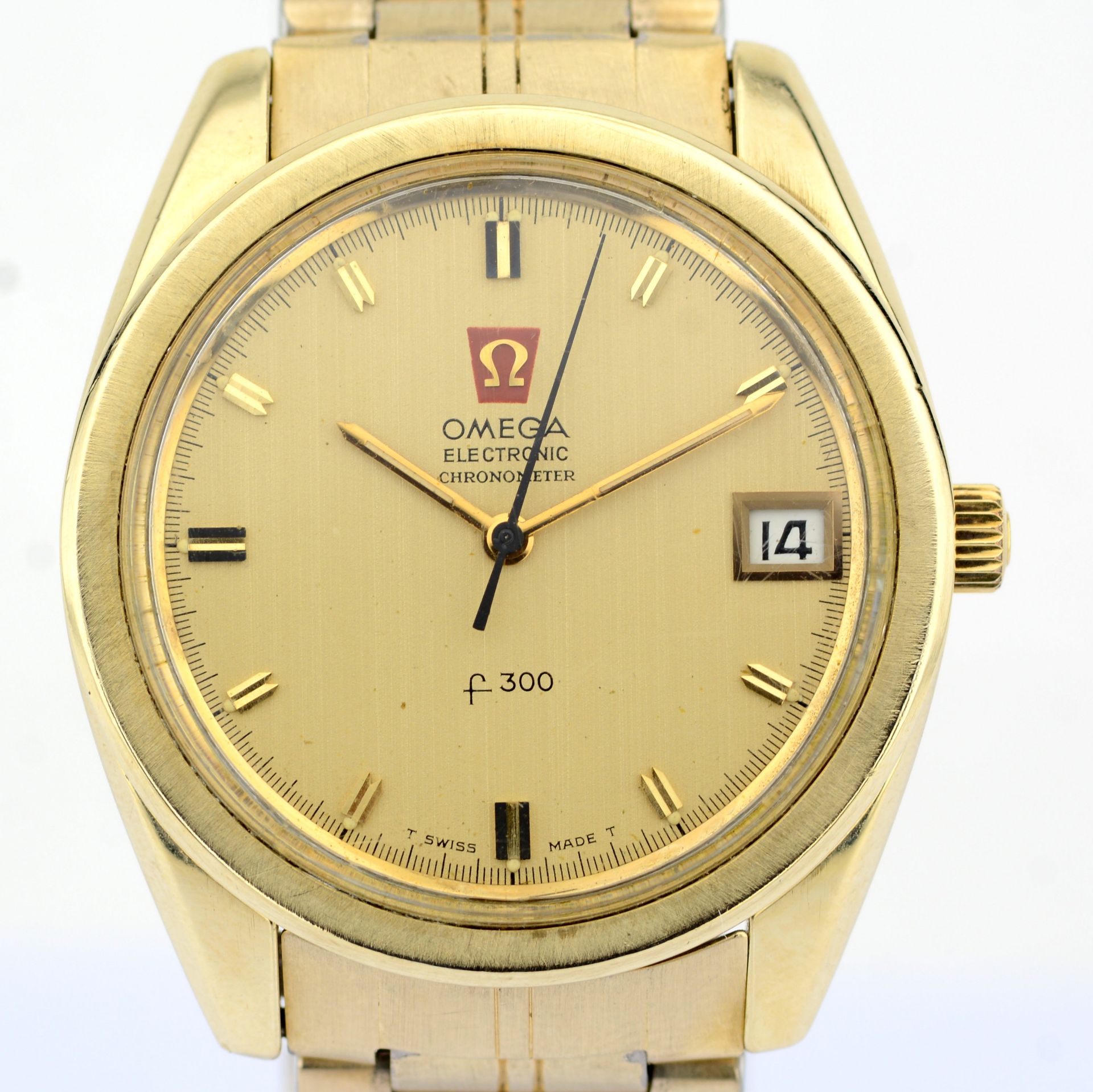 Omega / Chronometer Electronic f300Hz Date 36 mm - Gentlmen's Steel Wrist Watch
