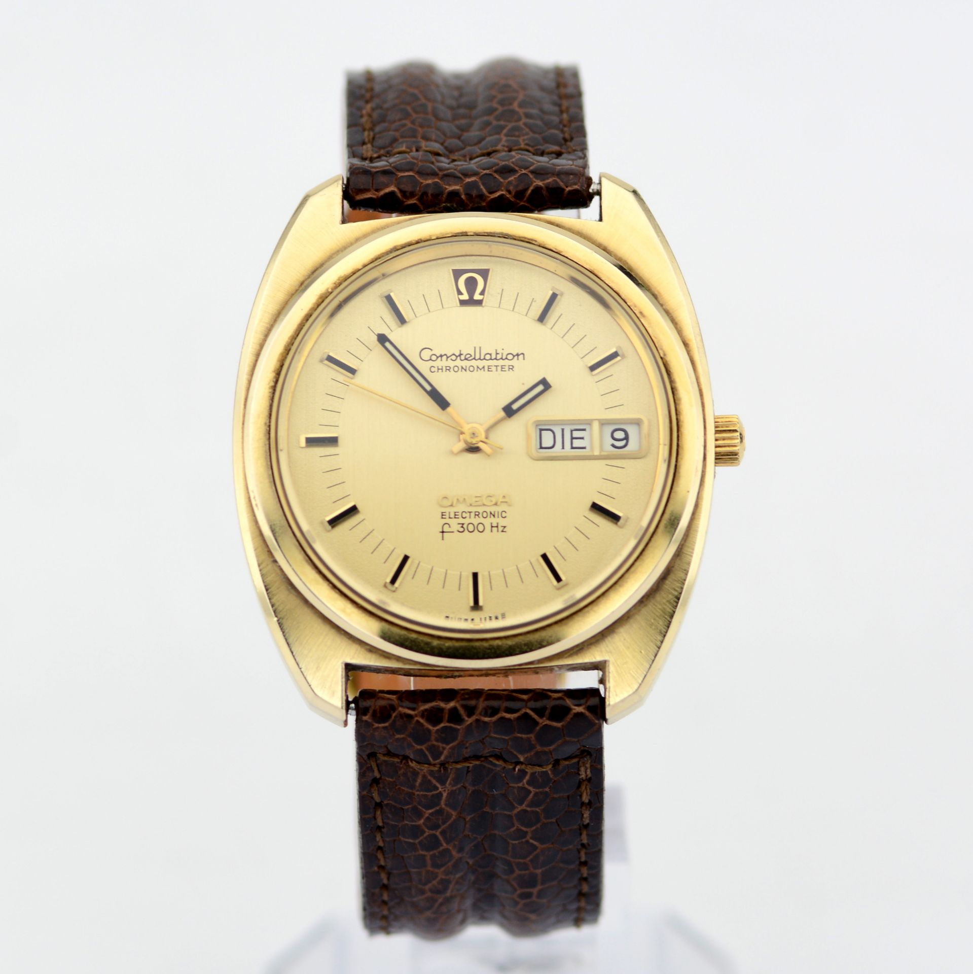 Omega / Constellation Chronometer Electronic F300 Day-Date - Gentlmen's Gold/Steel Wrist Watch - Image 8 of 8