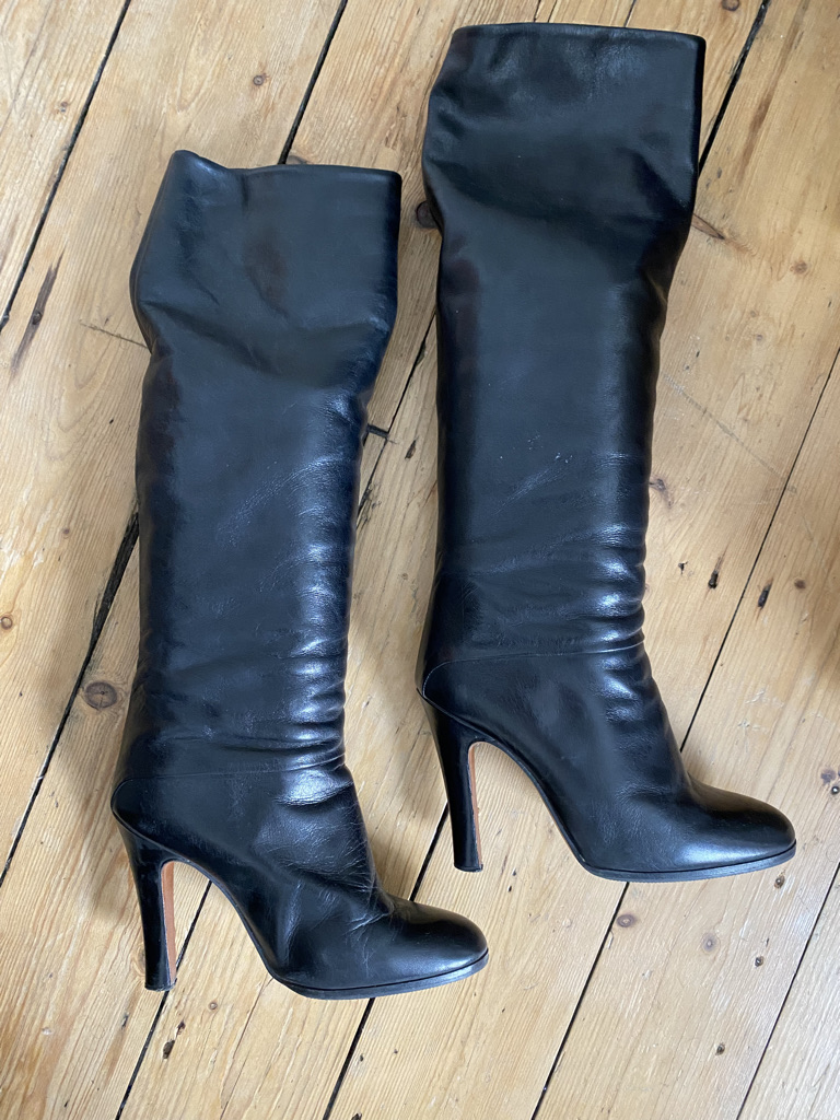 Bruno Premi Knee High Black Leather Boots