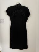 Vintage Chinese Style Black Mini Dress