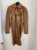 Alaia Very Rare Fitted Brown Leather Coat/Dress