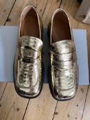 Marni Gold Loafers