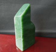 Green Colour Free Form Nephrite Jade Sculpture