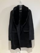 Reiss Fur Collar Coat Worn By Remy Hii