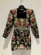 House of C.B. Gold Embroidered Dress Worn By Vanessa Hudgens