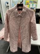 Talbot Runhof Jaquard Coat Worn By Vanessa Hudgens