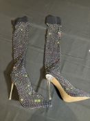 Ego Stallion Diamante Boots Worn By Vanessa Hudgens