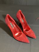 Dune Red Crystal Shoes, Worn By Vanessa Hudgens