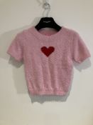 Sugar Thrillz Heart Sweater Worn By Florence Hall