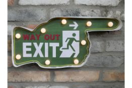 4x Light Up Exit Sign