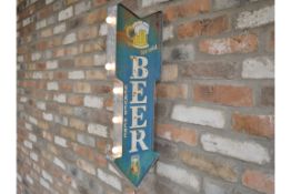 4x Beer Light Up Signs