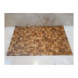 2x Teak Wood Bath Mat