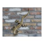 Large Golden Lizard Ornament