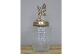 Large Gazing Fairy Glass Jar/Storage Pot