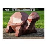 Geometric Tortoise Garden Ornament