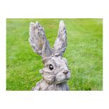 Wooden Effect Rabbit Garden/Home Ornament