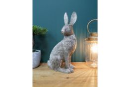 Large Silver Hare Ornament