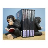 4x Monkey Bookends/Ornaments