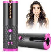 Hair Curler, USB Rechargeable Cordless Auto Curler Cordless Automatic Hair Curler | Portable Curl...