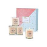 New Boxed Sets of 4 #LOVE Scented Candles Gift Set Includes Pink Sugar, Cotton Candy, Rose & Cherry