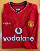 Dwight Yorke Manchester United Signed Shirt