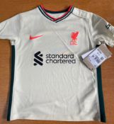 Liverpool Mo Salah Kids Signed Shirt