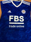 Jonny Evans Signed Leicester Football Shirt
