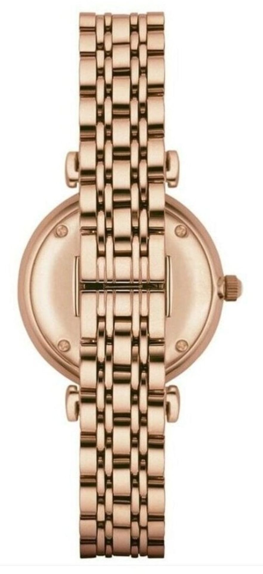 Emporio Armani AR11244 Ladies Gianni T-Bar Rose Gold Quartz Designer Watch - Image 3 of 6