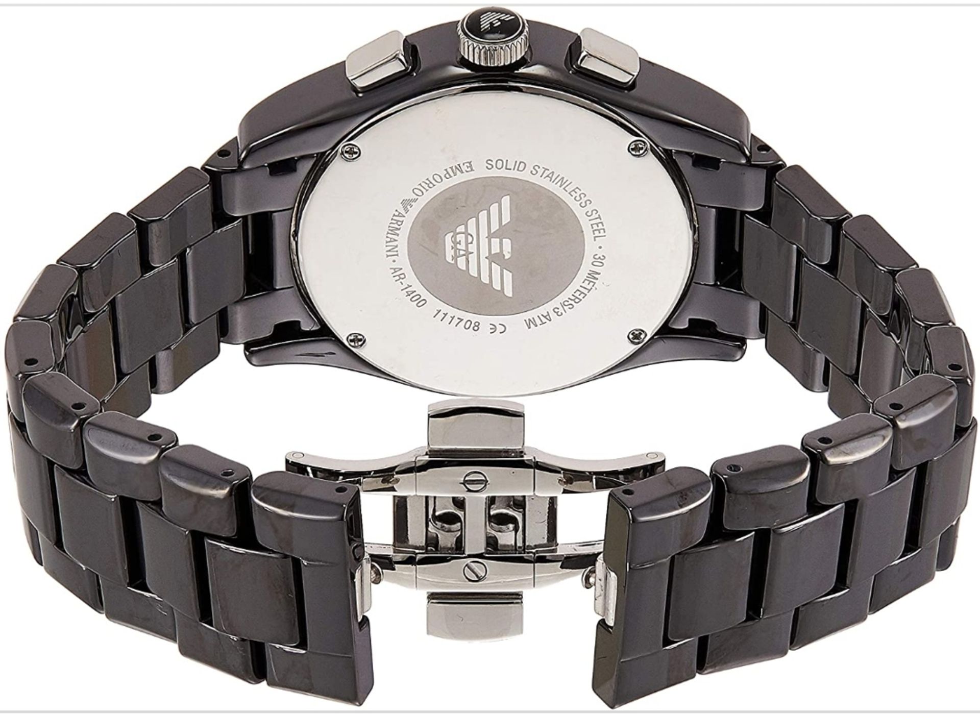 Emporio Armani AR1400 Men's Ceramica Quartz Chronograph Watch - Image 5 of 8