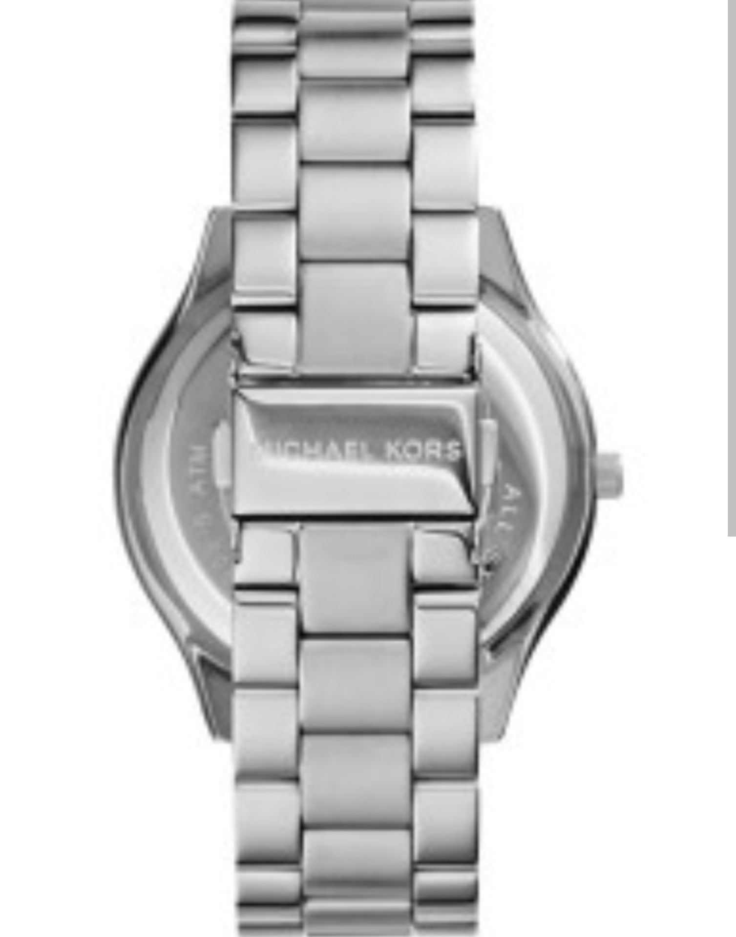 Michael Kors MK3178 Ladies Slim Runway Silver Bracelet Quartz Watch - Image 4 of 7