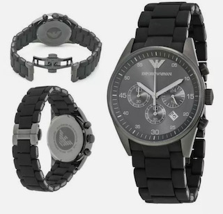 Emporio Armani AR5889 Men's Sportivo Black Dial Quartz Chronograph Watch - Image 4 of 5
