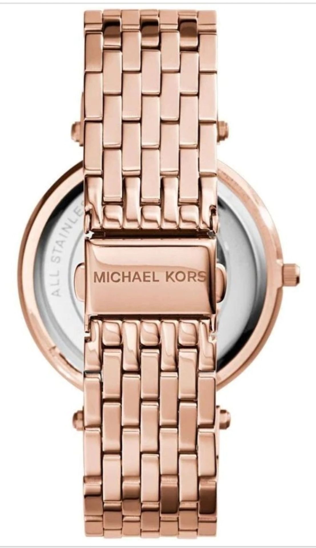 Michael Kors MK3402 Darci Black & Rose Gold Tone Stainless Steel Ladies Watch - Image 6 of 7