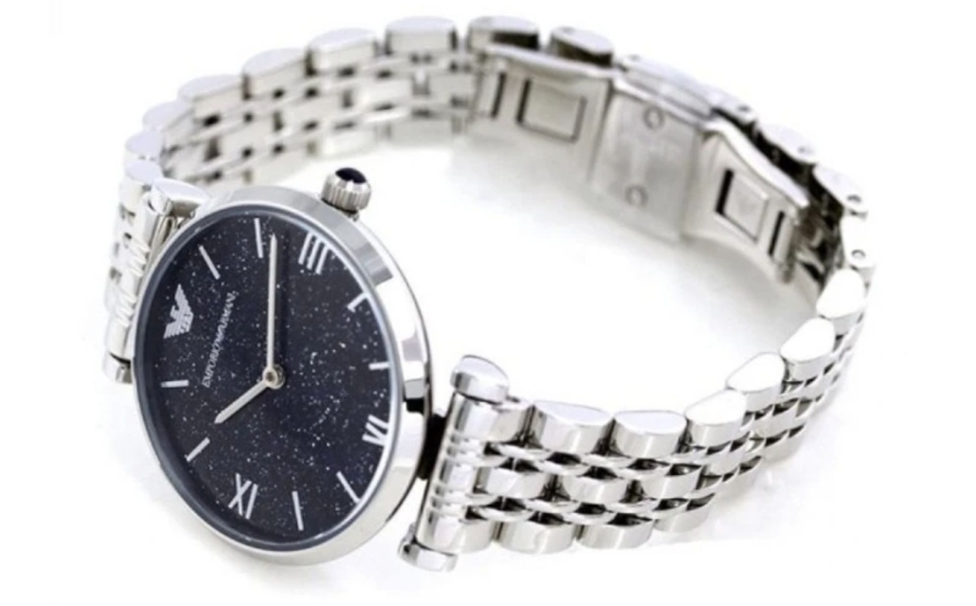 Emporio Armani AR11091 Ladies Gianni T-Bar Silver Bracelet Quartz Watch - Image 7 of 8