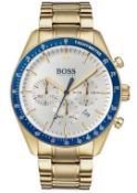 Hugo Boss 1513631 Men's Trophy Gold Tone Bracelet Quartz Chronograph Watch