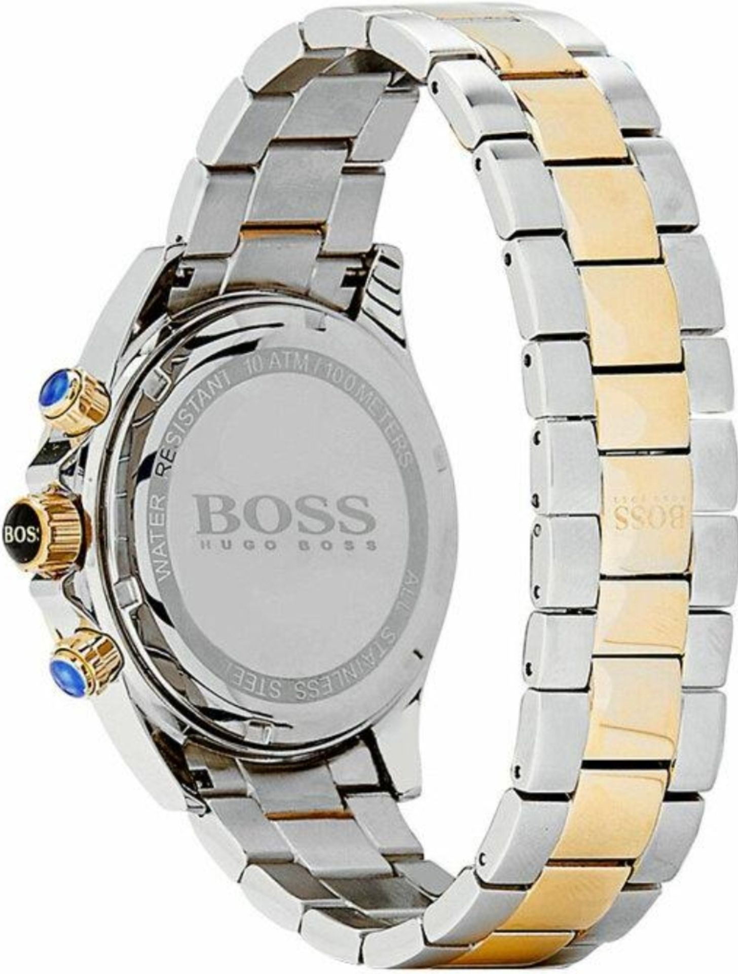 Hugo Boss 1512960 Men's Ikon Two Tone Gold & Silver Bracelet Chronograph Watch - Image 3 of 10