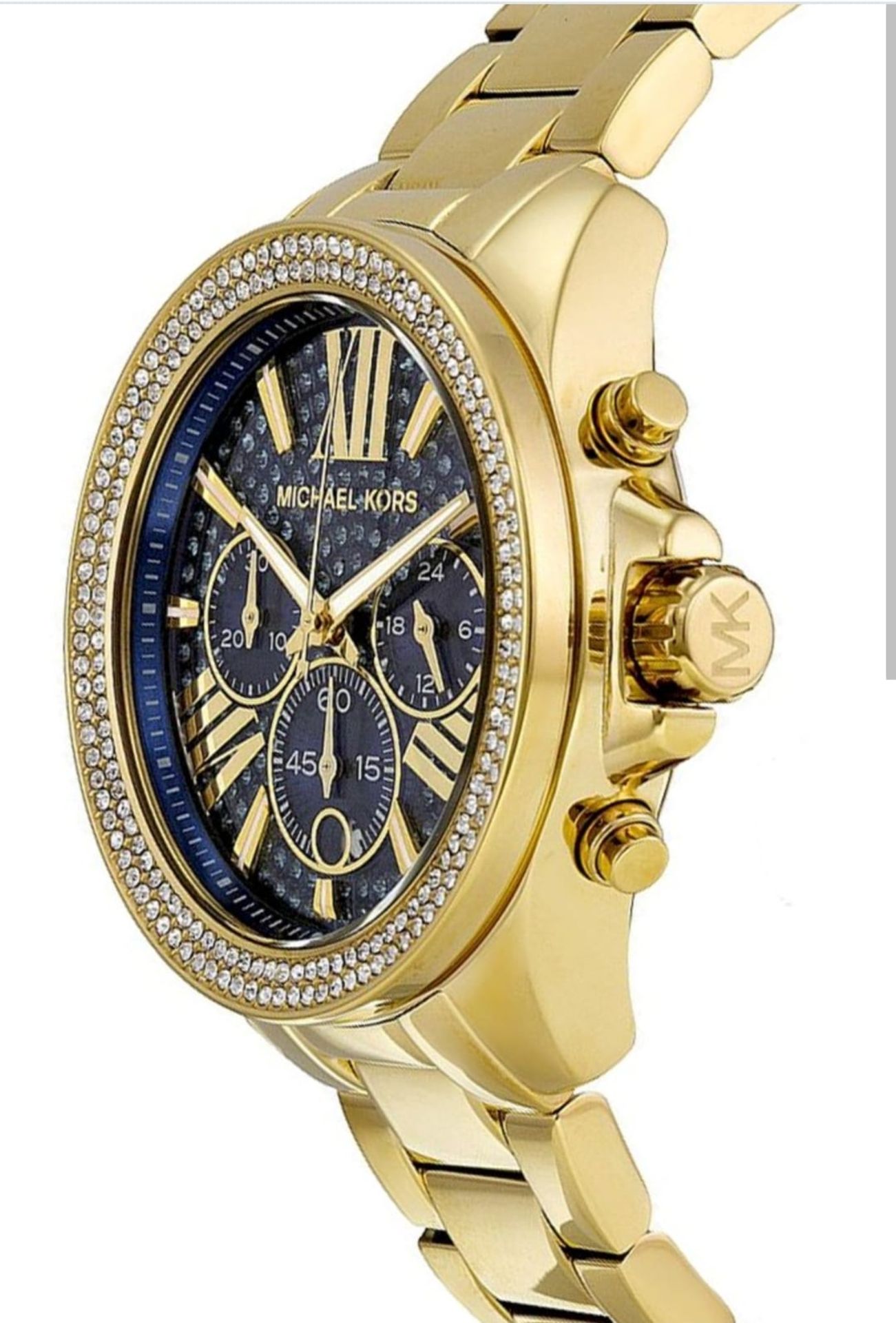 Michael Kors Wren Chronograph Blue Crystal Pave Ladies Watch MK6291 - Image 6 of 6