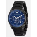 Emporio Armani AR5921 Men's Sportivo Blue Dial Quartz Chronograph Watch